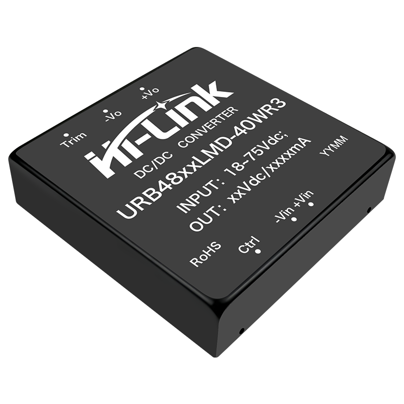 URA4812LMD-40WR3 40W 12V DC-DC电源模块