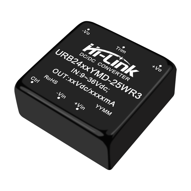 URB4803YMD-25WR3 25W 3.3V DC-DC电源模块