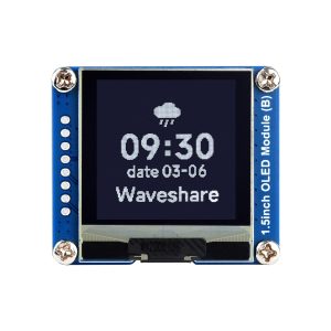 1.5寸OLED模块 128×128分辨率 SPI/I2C通信 黑白显示屏