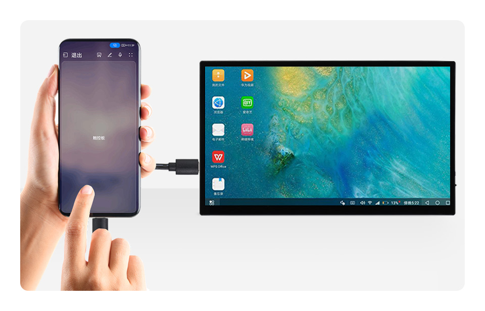 13.3 英寸 FHD AMOLED 触控屏支持手机连线投屏