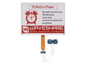 13.3寸e-Paper电子墨水屏模块 960×680像素 SPI通信支持局部刷新 适用于 Raspberry Pi 系列主板、Jetson Nano、RDK X3