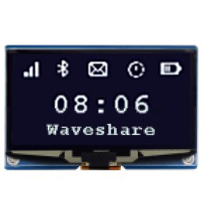 2.42寸OLED模块 128×64分辨率 SPI/I2C通信 黑白显示屏