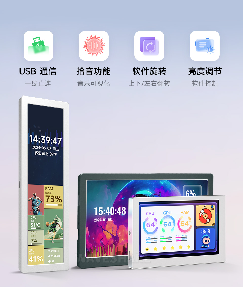 USB 机箱副屏