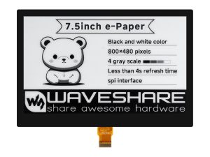 7.5寸e-Paper电子墨水屏贴合屏 800×480像素 SPI通信