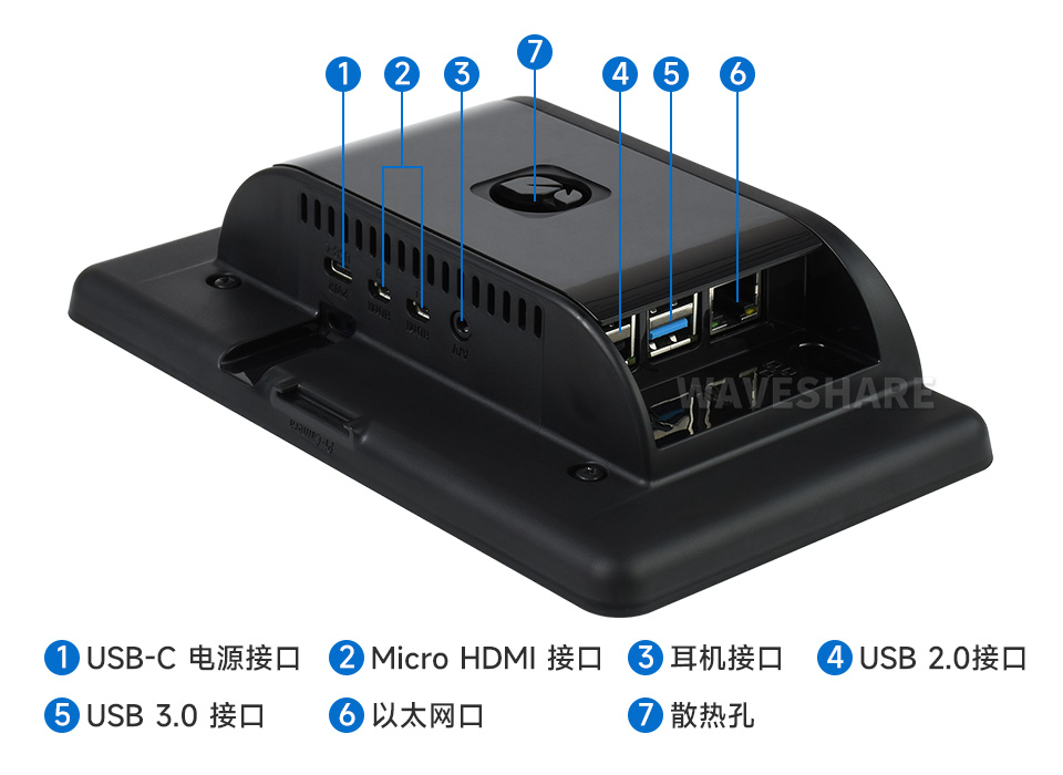 7 英寸 DSI 触控屏背光亮度