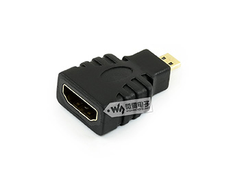 HDMI公口转Micro HDMI母口转接头背面