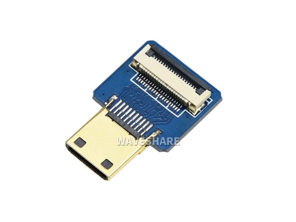 DIY HDMI转接线 Mini HDMI转接头 – 水平版