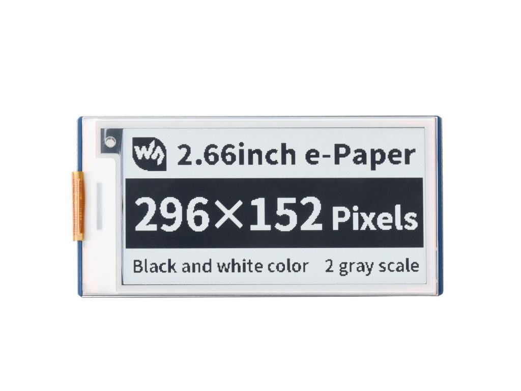 2.66寸Pico电子墨水屏扩展板 e-paper 296×152分辨率 SPI通信