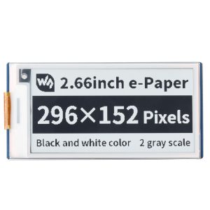 2.66寸Pico电子墨水屏扩展板 e-paper 296×152分辨率 SPI通信