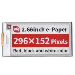 2.66寸Pico红色电子墨水屏扩展板 e-paper 296×152分辨率 SPI通信