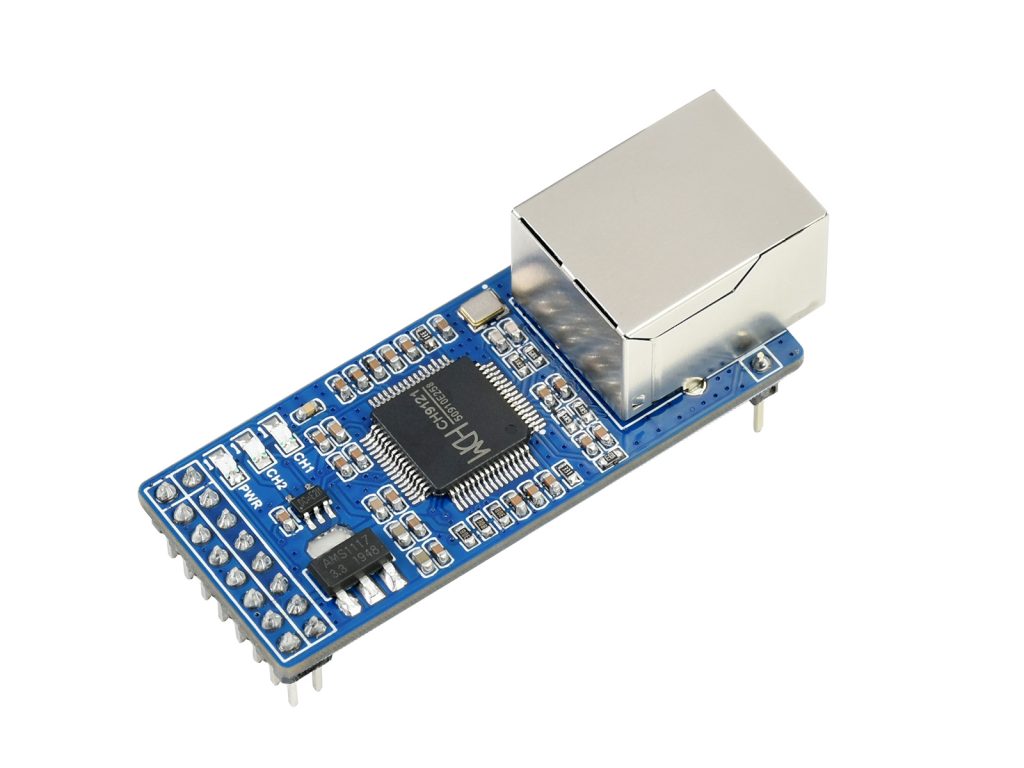 双通道 UART 转 ETH 网络串口透传模块 串口转以太网