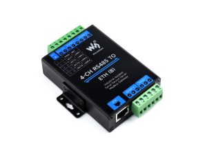 串口服务器四路RS485转RJ45以太网模块 四通道RS485独立工作 导轨式工业隔离型串口模块 双向透明传输 Modbus网关 普通网口