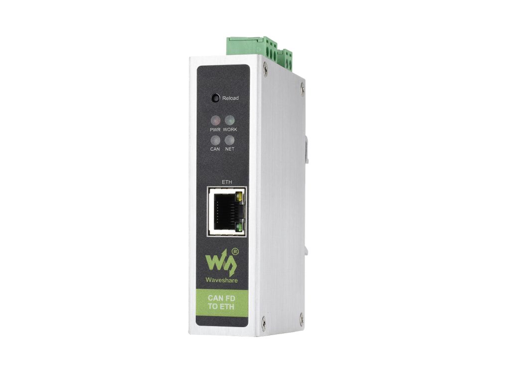 CAN FD 协议转换器 CAN FD 和 ETH 双向互转 支持 5 种转换模式 兼容 CAN 2.0A/2.0B 协议 支持导轨安装