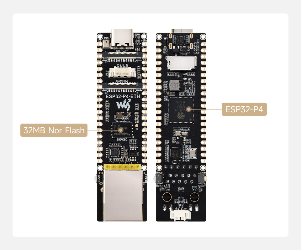 微雪 ESP32-P4-ETH 开发板