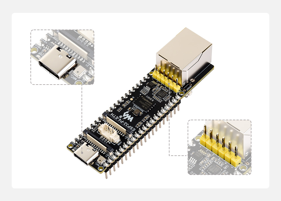 微雪 ESP32-P4-ETH 开发板