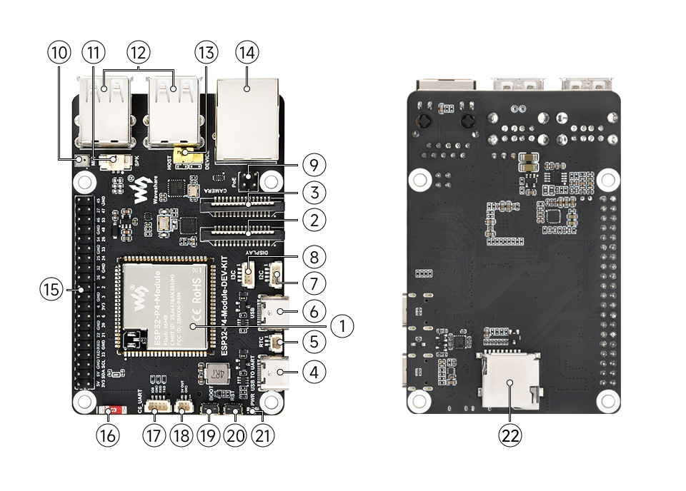 微雪 ESP32-S3 微控制器 Wi-Fi 开发板资源简介