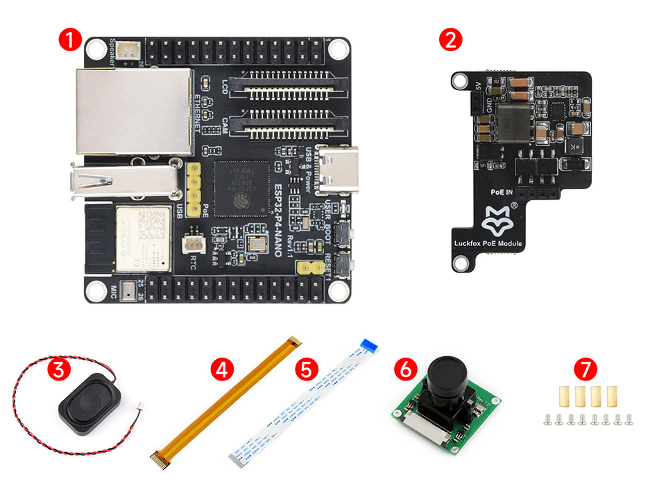 微雪 ESP32-S3 微控制器 Wi-Fi 开发板配置清单