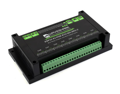 ESP32-S3 工控板 工业级 8 路 Wi-Fi 网络继电器主图