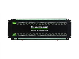 Modbus RTU 32路继电器模块 RS485接口 带多种隔离保护电路 工业级 导轨式外壳