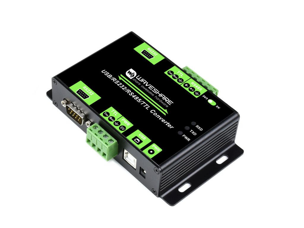 工业级多接口隔离型转换器，支持 USB / RS232 / RS485 / TTL