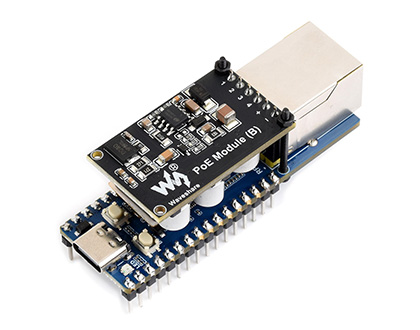 RP2350-POE-ETH-M-Kit 套装版 焊接排针 带 PoE 模块