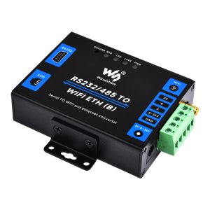 工业级串口服务器 带网口和WiFi 工业RS232/485转WiFi和以太网 Modbus网关 MQTT网关 金属外壳支持壁挂和导轨安装 普通网口