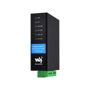 串口服务器RS232 RS485转RJ45以太网模块 RS232 RS485双通道独立工作 双网口 导轨式工业隔离型串口模块 双向透明传输
