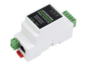 串口服务器RS232转RJ45以太网模块TCP/IP转串口模块导轨式串口服务器 Modbus网关