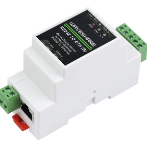 串口服务器RS232转RJ45以太网模块TCP/IP转串口模块导轨式串口服务器 Modbus网关