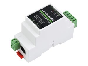 串口服务器RS232转RJ45以太网模块TCP/IP转串口模块导轨式串口服务器 Modbus网关【带PoE】
