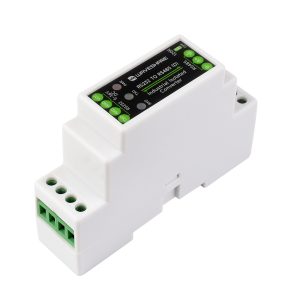 导轨式RS232转RS485有源数字隔离型串口转换器 600W防雷防浪涌多种隔离保护【外置 LED】