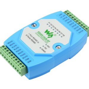 工业级隔离型8路RS485集线器中继器 导轨式 宽波特率适用范围