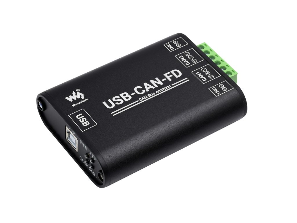 工业级CAN/CAN FD总线数据分析仪 USB转CAN FD接口转换器 CAN/CAN FD总线通讯接口卡 CAN/CAN FD协议数据分析仪
