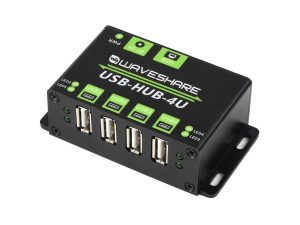 工业级4路USB2.0多接口集线器 拓展hub转接器【不含电源适配器】