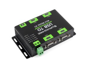 工业级隔离型USB转4路RS232转换器 原装FT4232HL多系统兼容支持Mac、Linux、Android、Windows支持壁挂