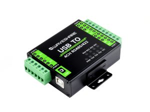 工业级隔离型USB转RS485/422转换器 支持USB转2路RS485+2路RS485/422 进口FT4232HL 支持壁挂和导轨安装