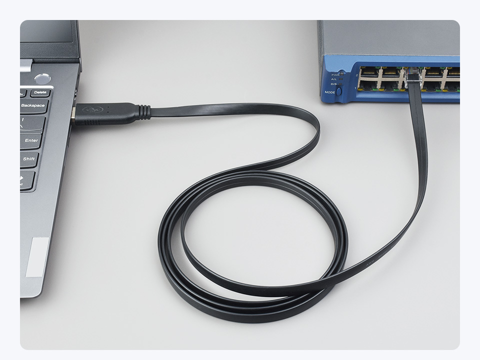 工业级 USB 转 RJ45 Console 调试线支持热插拔