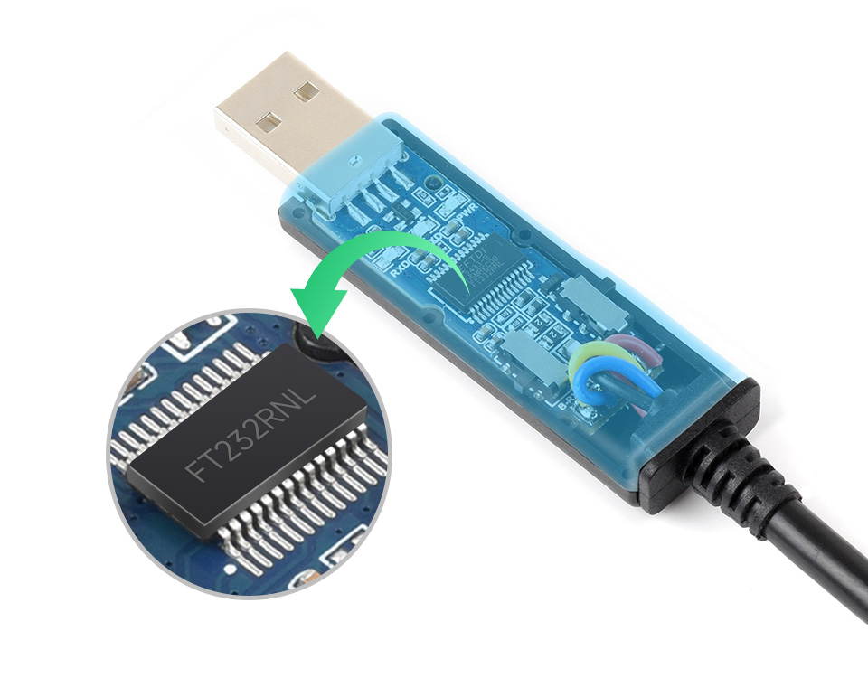 工业级 USB 转 232/485 串口线原装芯片方案