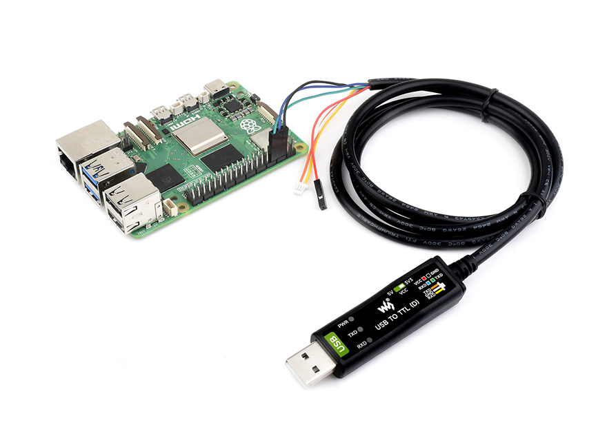 通过 3PIN 连接线接入 PI5 40PIN UART