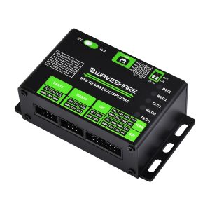 USB转UART/I2C/SPI/JTAG转换器 支持多种接口 兼容3.3V和5V电平 多种保护电路 多系统兼容 铝合金外壳 支持壁挂和导轨安装