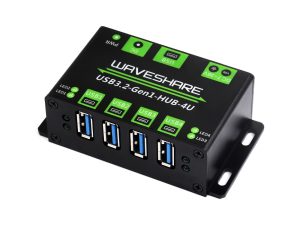 4路USB3.2集线器1拖4 USB金属外壳扩展器支持壁挂 免驱动即插即用 多系统兼容