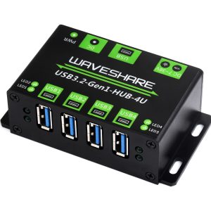 4路USB3.2集线器1拖4 USB金属外壳扩展器支持壁挂 免驱动即插即用 多系统兼容